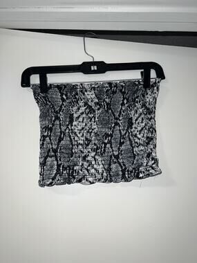 Pants store womens snakeprint cinched tube top sleeveless SMALL